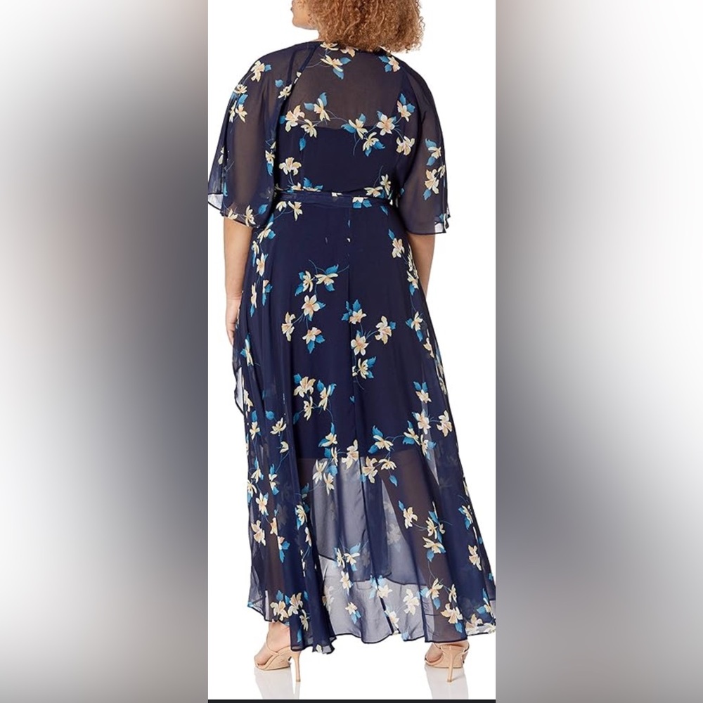 City Chic Maxi Summer Dress Wrap Dress size 18 - Picture 2 of 7